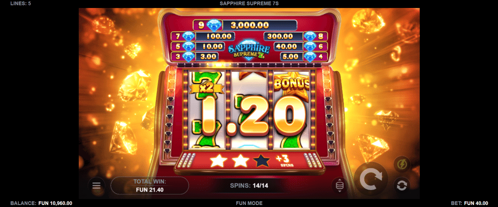 Sapphire Supreme 7s Slot - 3 - BitStarz Casino