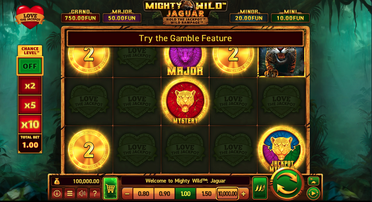 Mighty Wild: Jaguar Love The Jackpot Slot - 1 - BitStarz Casino