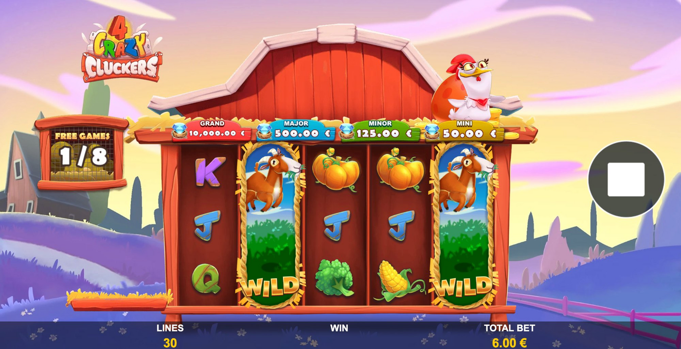 4 Crazy Cluckers Slot - 2 - BitStarz Casino