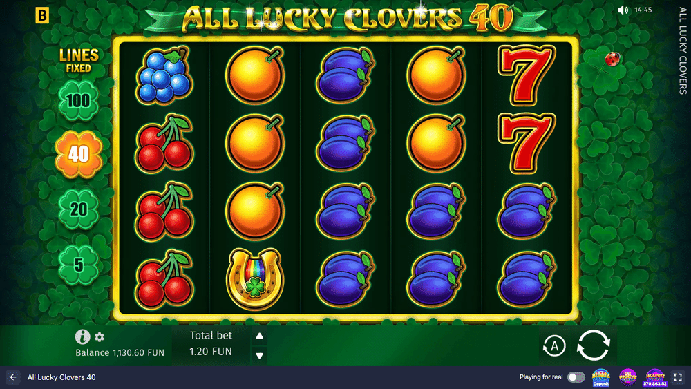 All Lucky Clovers 40 Slot - 1 - BitStarz Casino