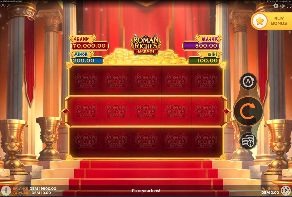 Roman Riches Jackpot Slot - 1 - BitStarz Casino