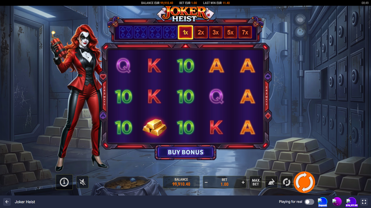 Joker Heist Slot - 1 - BitStarz Casino