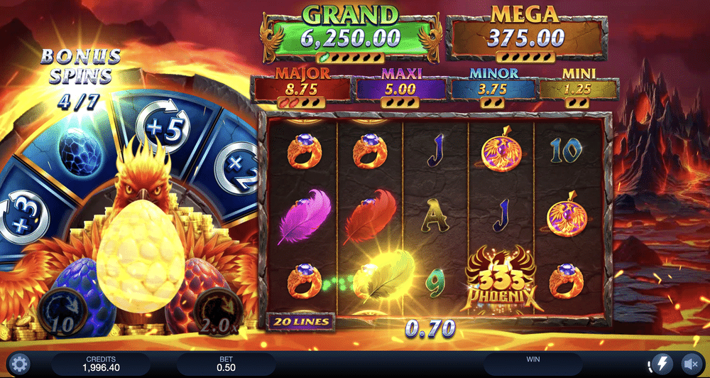 333 Phoenix Blaze Power Combo Slot - 2 - BitStarz Casino