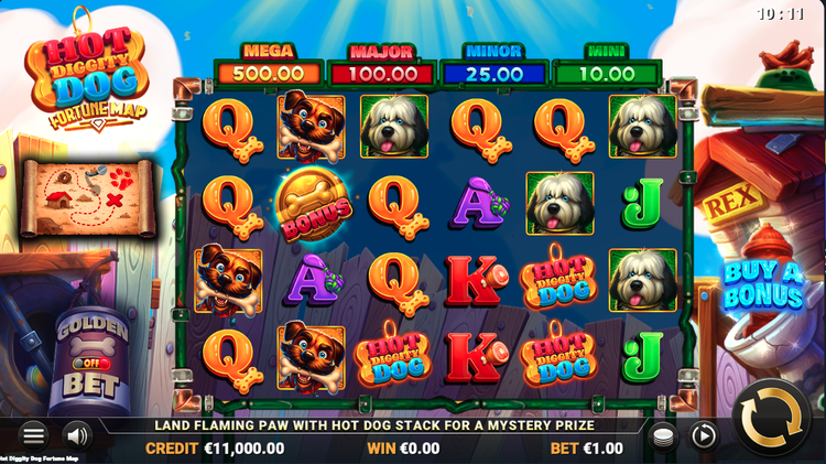 Hot Diggity Dog Fortune Map Slot - 1 - BitStarz Casino