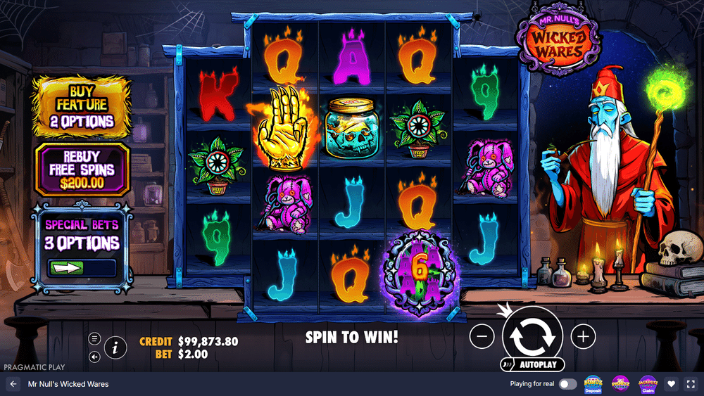 Mr. Null's Wicked Wares Slot - 1 - BitStarz Casino