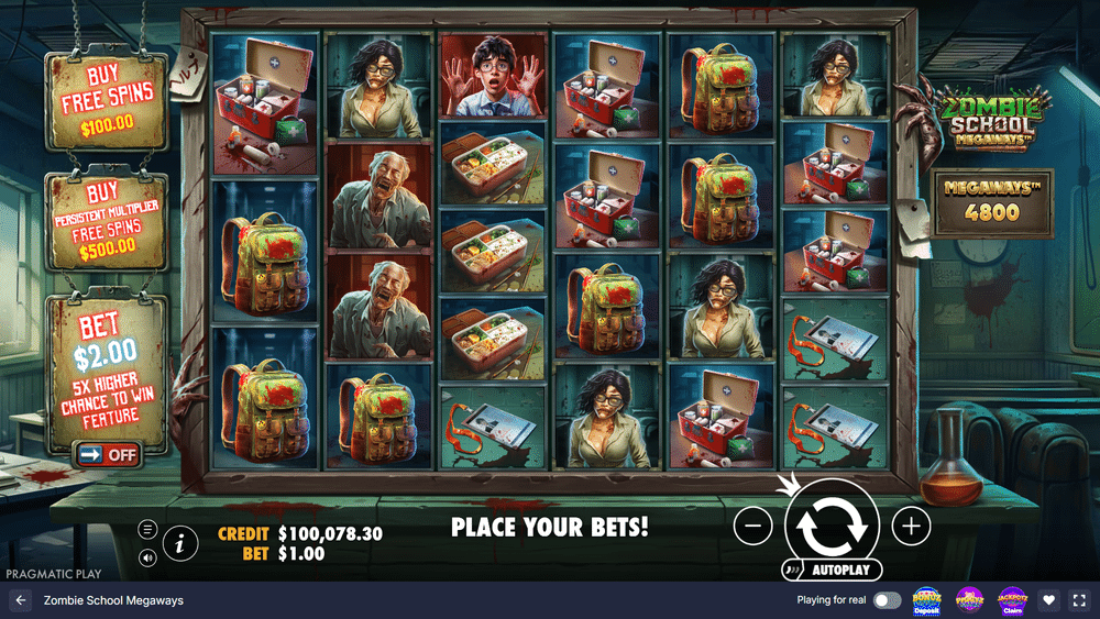 Zombie School Megaways Slot - 1 - BitStarz Casino