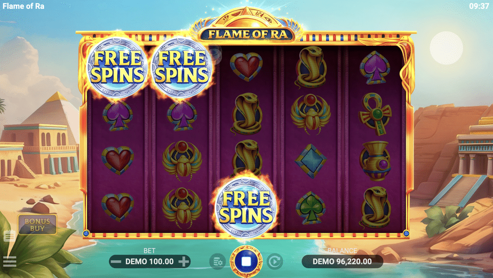 Flame of Ra Slot - 2 - BitStarz Casino