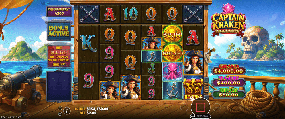 Captain Kraken Megaways Slot - 1 - BitStarz Casino