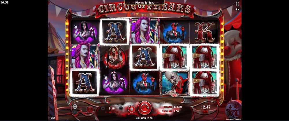 Circus of Freaks Slot - 2 - BitStarz Casino