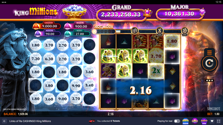 Links of Ra CASHINGO King Millions Slot - 1 - BitStarz Casino