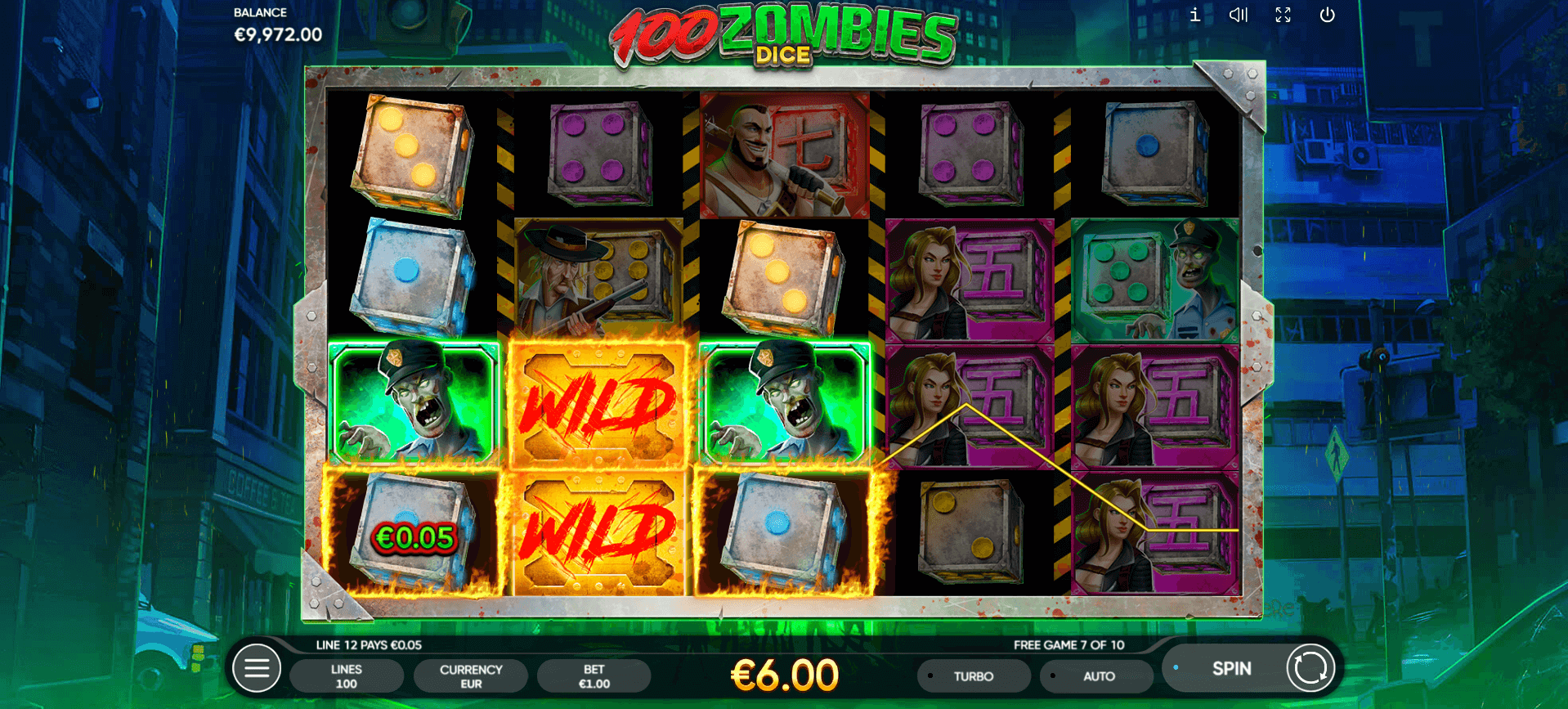 100 Zombies Dice Slot - 2 - BitStarz Casino