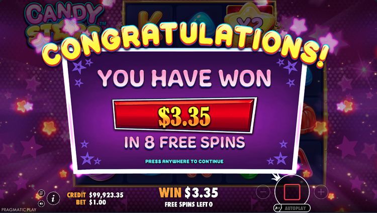Candy Stars Slot - 2 - BitStarz Casino