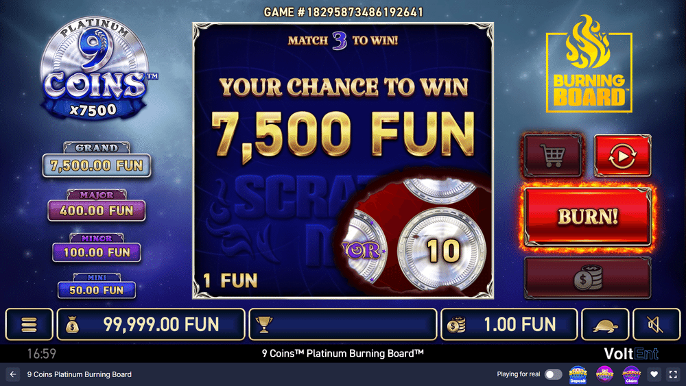 9 Coins Platinum Burning Board Slot - 2 - BitStarz Casino