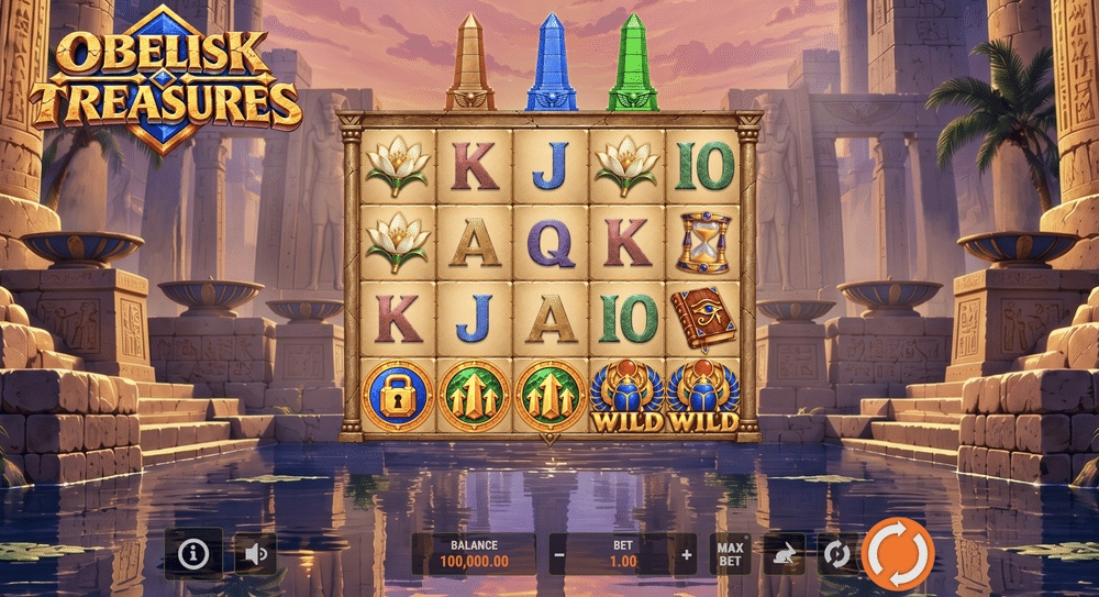 Obelisk Treasures Slot - 1 - BitStarz Casino