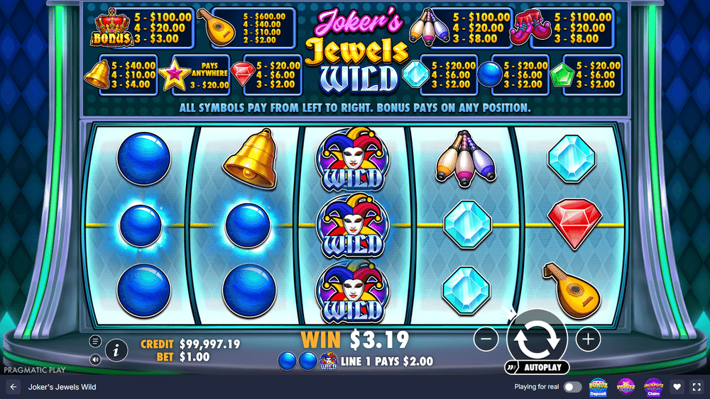 Joker's Jewels Wild Slot - 1 - BitStarz Casino