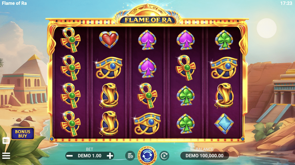 Flame of Ra Slot - 1 - BitStarz Casino