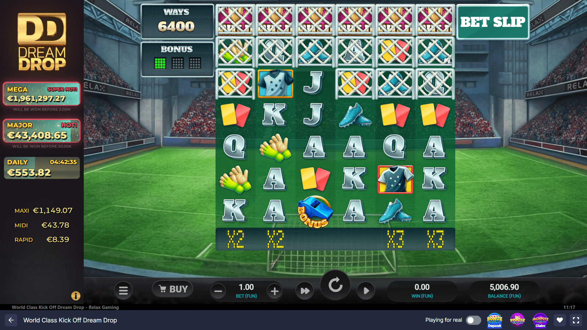 World Class Kick Off Dream Drop Slot - 1 - BitStarz Casino