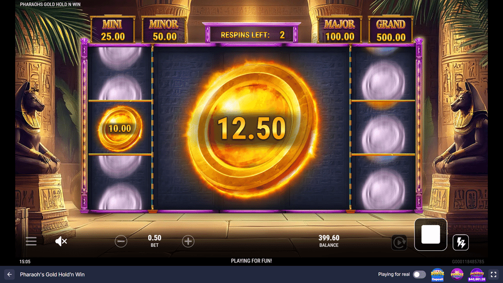 Pharaoh's Gold Hold'n Win Slot - 2 - BitStarz Casino