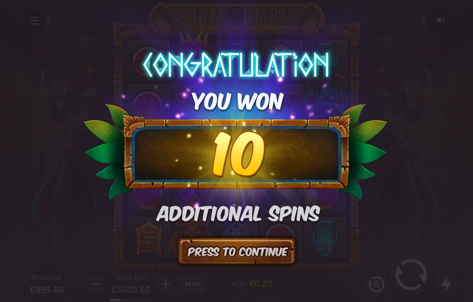 Gamba Mamba Slot - 2 - BitStarz Casino