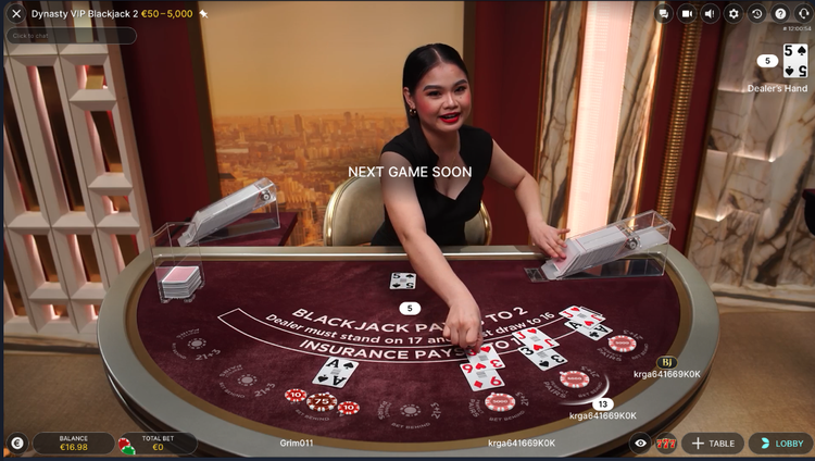 Dynasty VIP Blackjack 2 - 1 - BitStarz Casino