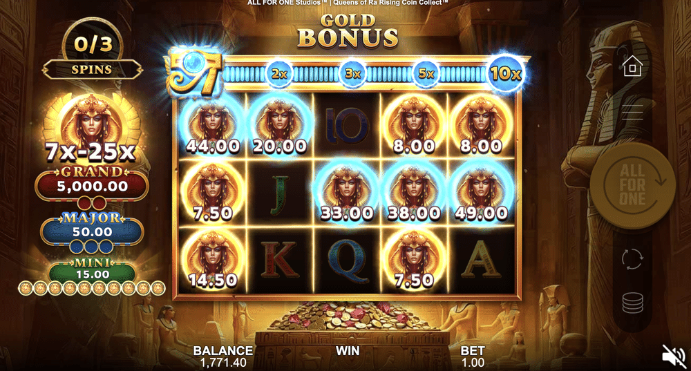 Queens of Ra Rising Coin Collect Slot - 2 - BitStarz Casino