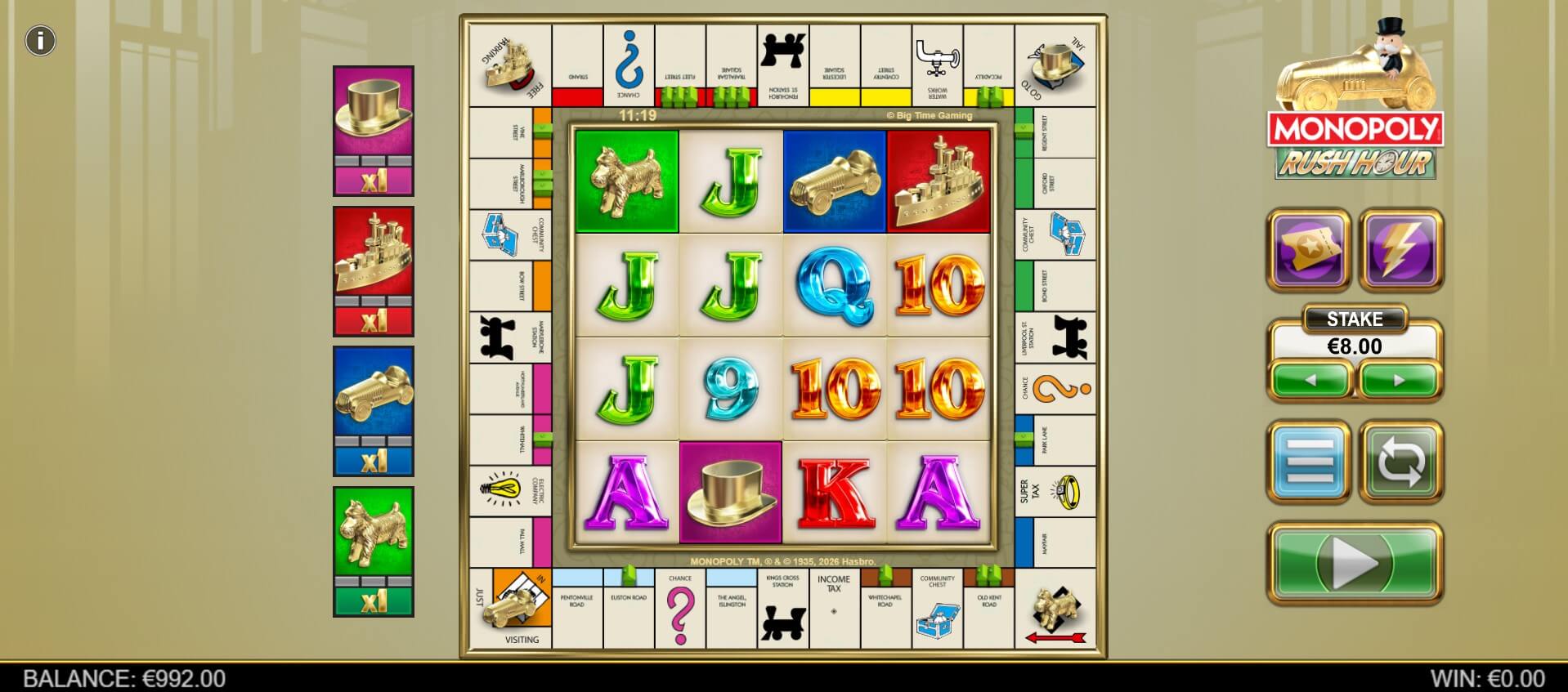 Monopoly Rush Hour Slot - 1 - BitStarz Casino