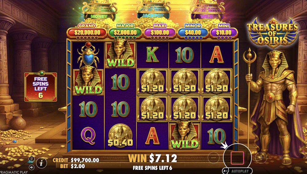 Treasures of Osiris Slot - 2 - BitStarz Casino