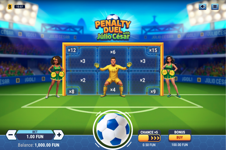 Penalty Duel with Julio Cesar - 1 - BitStarz Casino