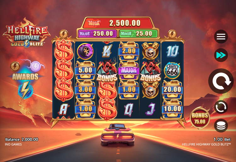 Hellfire Highway Gold Blitz Slot - 1 - BitStarz Casino