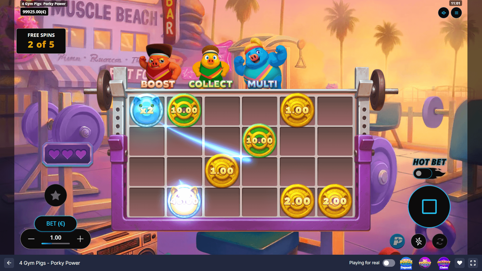 4 Gym Pigs: Porky Power Slot - 3 - BitStarz Casino