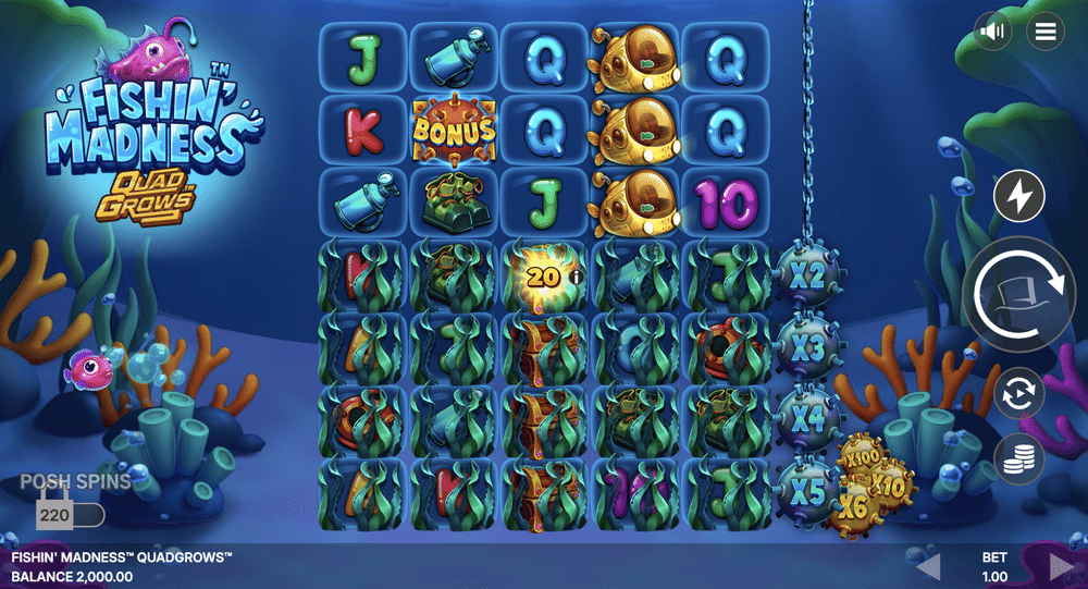 Fishin' Madness QUADGROWS Slot - 1 - BitStarz Casino