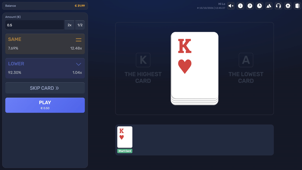 Hi Lo - 1 - BitStarz Casino