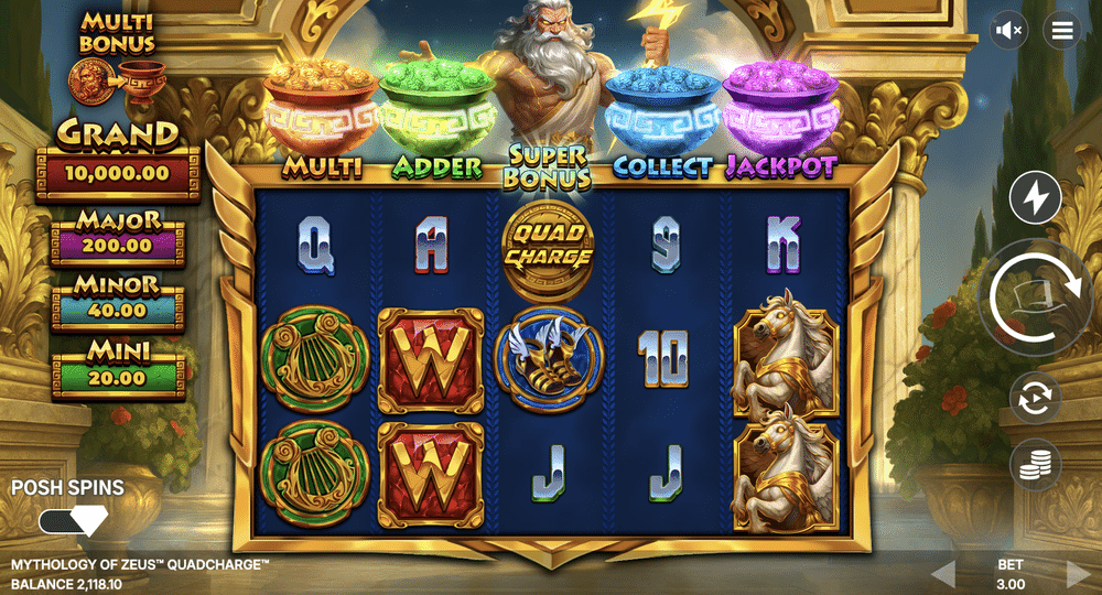 Mythology of Zeus Quadcharge Slot - 2 - BitStarz Casino