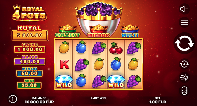 4 Royal Pots Slot - 1 - BitStarz Casino