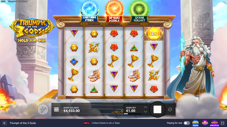 Triumph of the 3 Gods Slot - 1 - BitStarz Casino