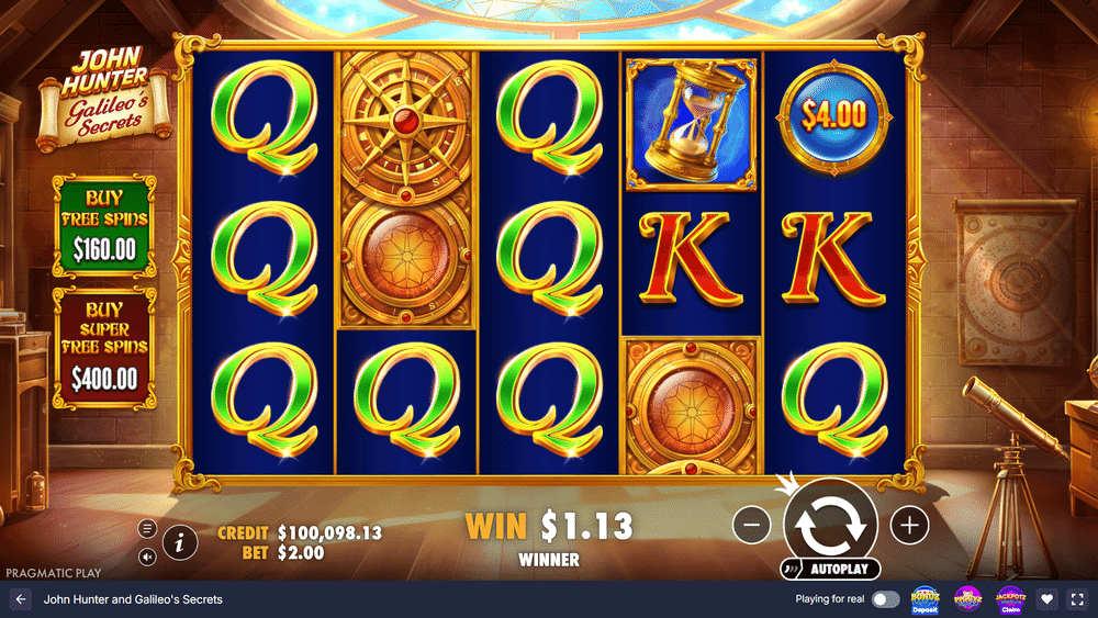John Hunter and Galileo's Secrets Slot - 1 - BitStarz Casino