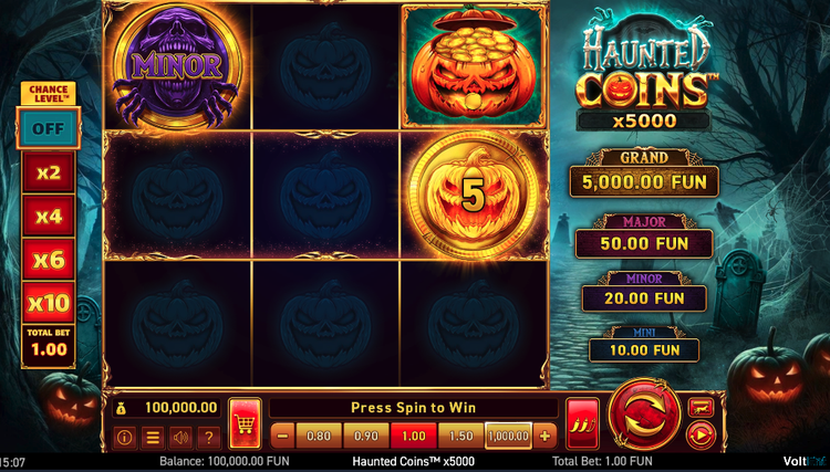 Haunted Coins x5000 Slot - 1 - BitStarz Casino
