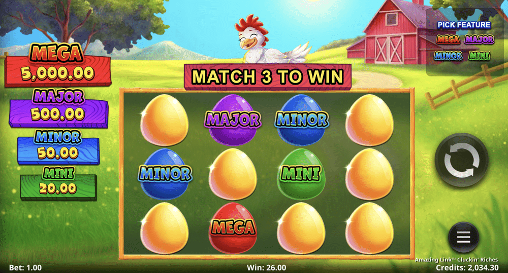 Amazing Link Cluckin’ Riches Slot - 1 - BitStarz Casino