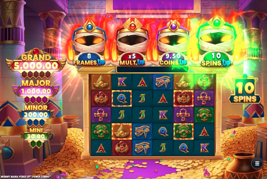Mummy Mania Perks Up Power Combo Slot - 2 - BitStarz Casino