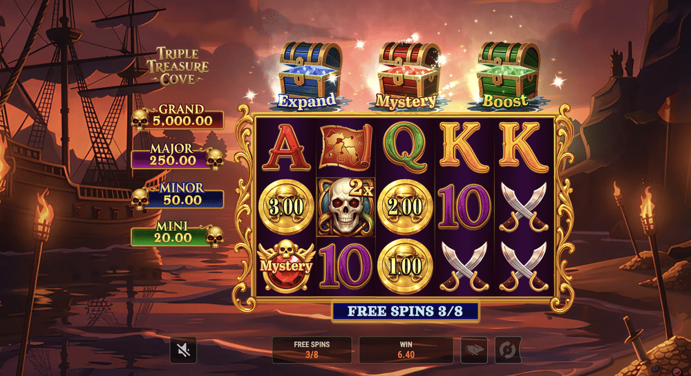 Triple Treasure Cove Hold & Win Slot - 1 - BitStarz Casino