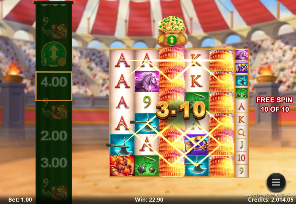 Action Boost SpinUP Gladiator Slot - 2 - BitStarz Casino
