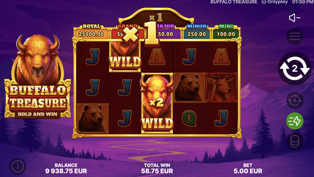 Buffalo Treasure Hold & Win Slot - 1 - BitStarz Casino