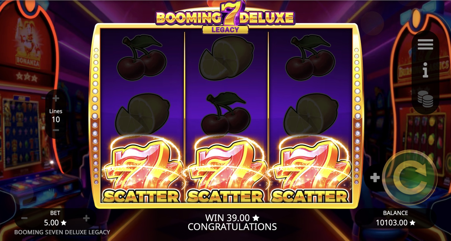 Booming Sevens Deluxe Legacy Slot - 2 - BitStarz Casino