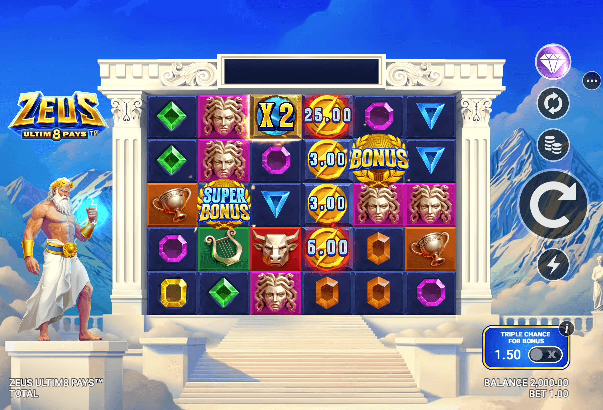 Zeus Ultim8 Pays Slot - 1 - BitStarz Casino