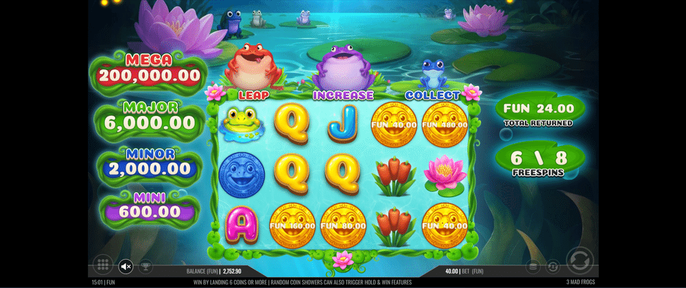 3 Mad Frogs Slot Review - 3 - BitStarz Casino