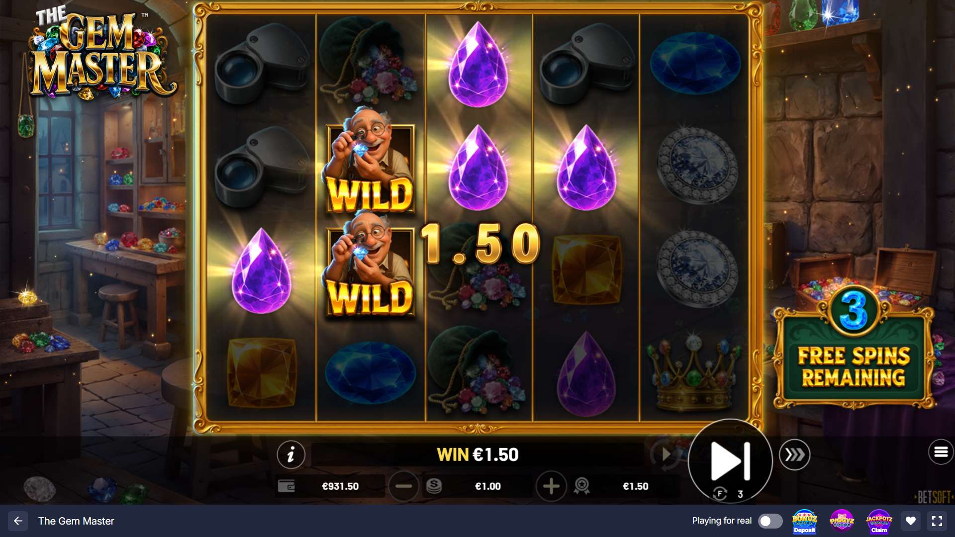 The Gem Master Slot - 3 - BitStarz Casino