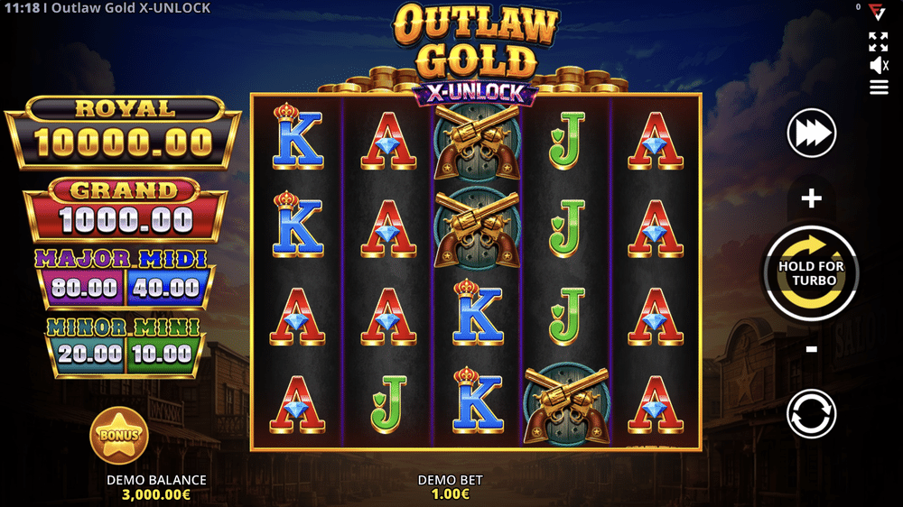 Outlaw Gold X-UNLOCK RUNNING WINS Slot - 1 - BitStarz Casino