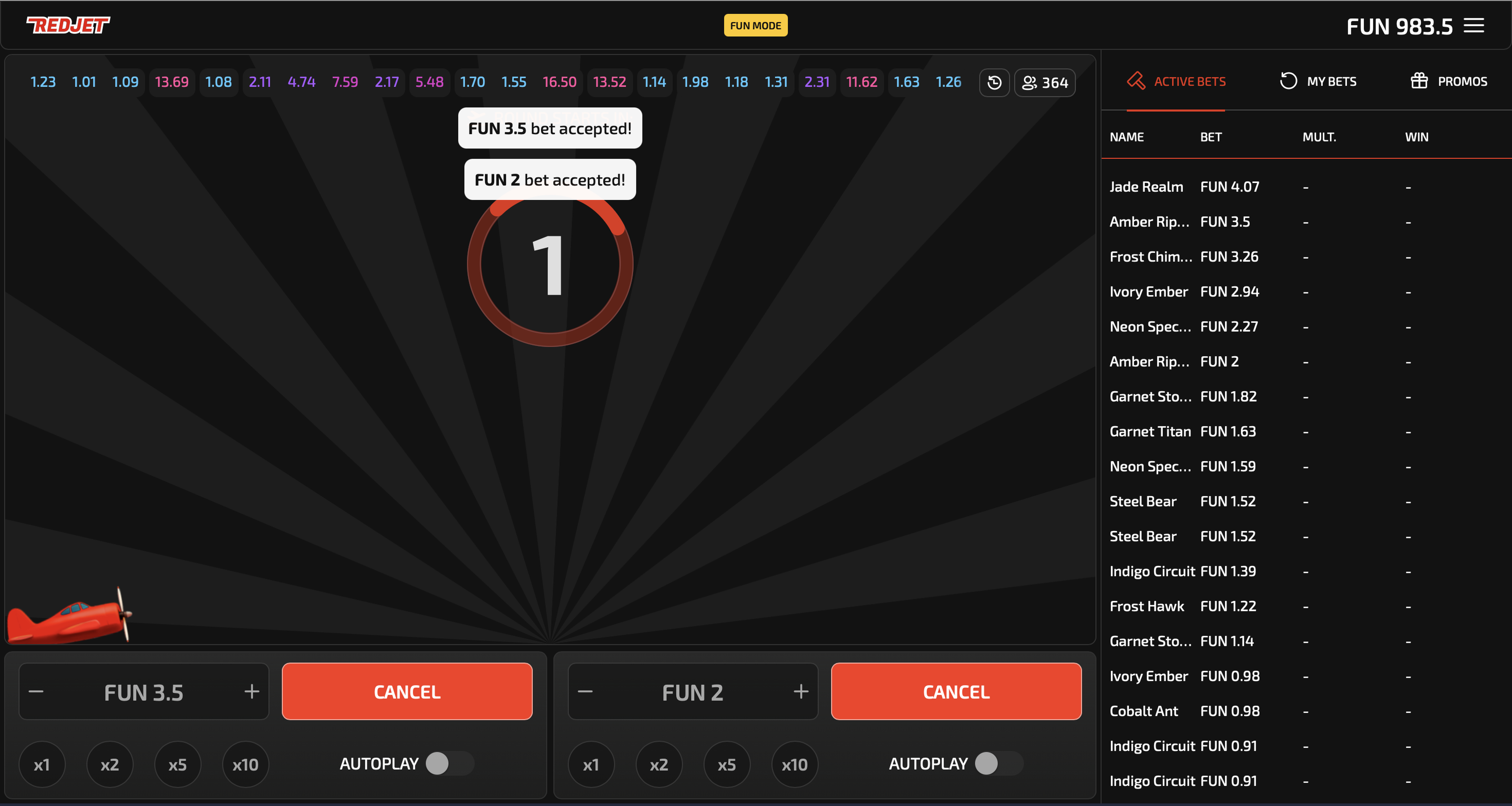 RedJet Game - 1 - BitStarz Casino