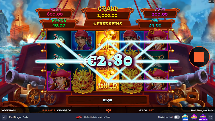 Red Dragon Sails Slot - 2 - BitStarz Casino