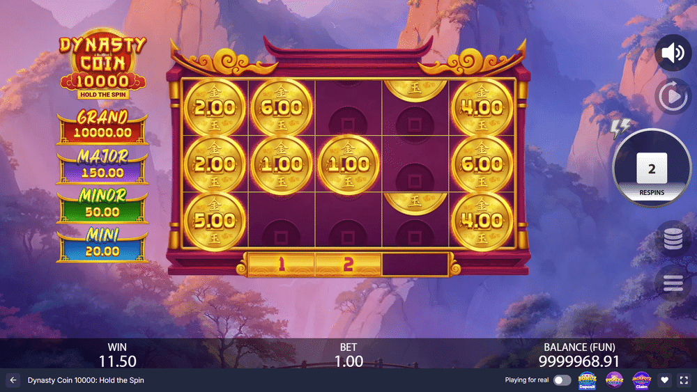 Dynasty Coin 10000: Hold the Spin Slot - 3 - BitStarz Casino